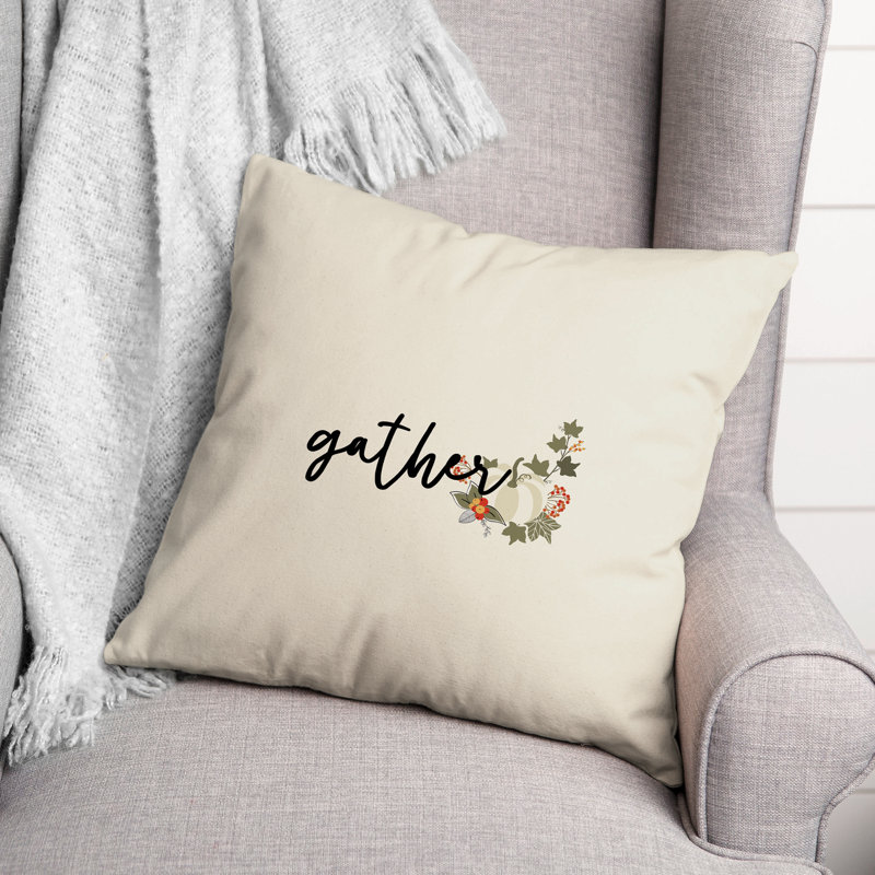 Housse et insert de coussin carré Gather, 18 po x 18 po