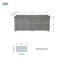 155 Gallon Water Resistant Wicker Deck Box