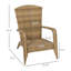 Chaise de patio avec osier en rotin, coussins moelleux, grand dossier courbé pour la cour et le jardin-126443678