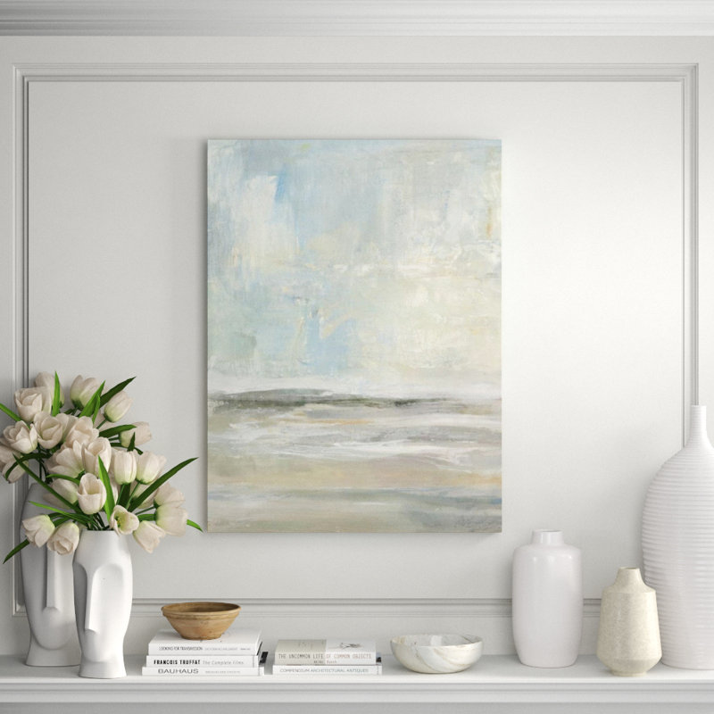 Farther Away Print by Elena Carlie, Brush Gel, 32" H x 24" W x 1.5" D