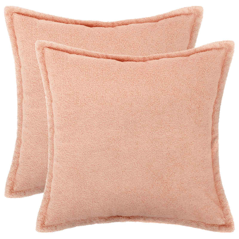 Dark Grey Cushion Cover, Square 60cm, Pink
