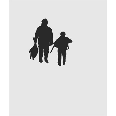 Décalcomanie murale père et fils deerstalker