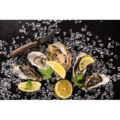 Oysters - Wrapped Canvas Print