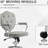 Office Chair, Computer Desk Chair with Button Tufted Velvet-Feel Fabric, Swivel Vanity Chair-619946411