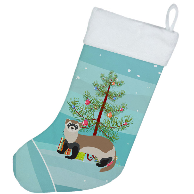 Chaussette de noël furet