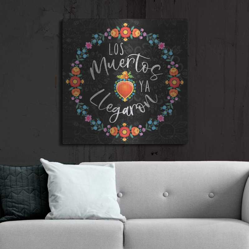 Art mural en métal Trinx «Dia De Los Muertos 4» par Danhui Nai, H 36 po x l 36 po