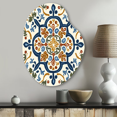 Tavarres - Abstract Tile Pear Shape Assymterical Metal Wall Art