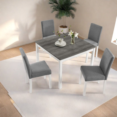 Space-saving Modern Dining Table Sets, Wooden Compact Kitchen Furniture For Home