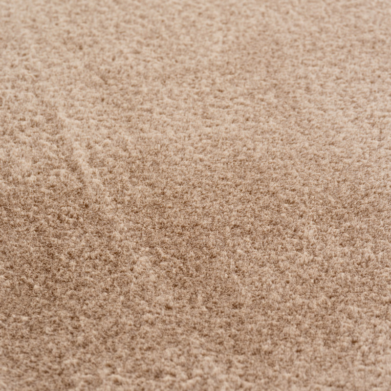 Knitted Washable Area Rug, Beige, Rectangle 160 x 220 cm