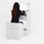 Petit meuble-lavabo avec miroir - ensemble de coiffeuse à maquillage blanc avec chaise, tiroirs, petite coiffeuse mignonne peu encombrante pour le salon de la chambre des filles