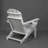 Hdpe Folding Adirondack Chair With Dual Cup Holder - Composite Adirondack Chair With Wood Texture-1499829369