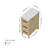 12" Bathroom Side Cabinet with Countertop, Pre-assembly
