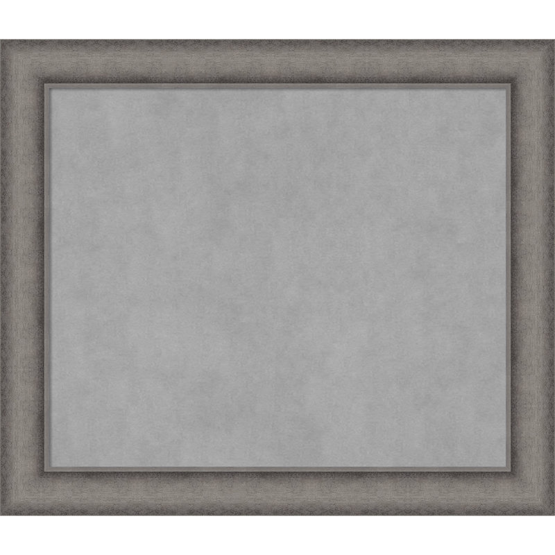 Tableau magnétique encadré en béton bruni Keeton, 24" H x 28" W