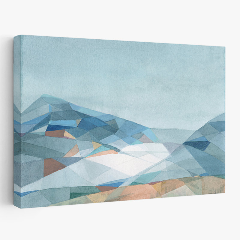 Abstract - Geometric Mountain V2, 24" H x 36" W