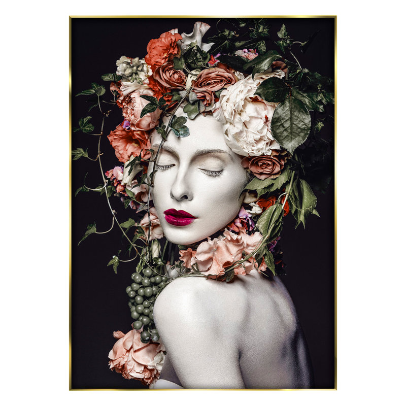 Framed Modern Glamour - Rectangle Print on Glass