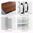 Farmhouse Storage Cabinet with Drawer, Adjustable Shelf, and Walnut Countertop