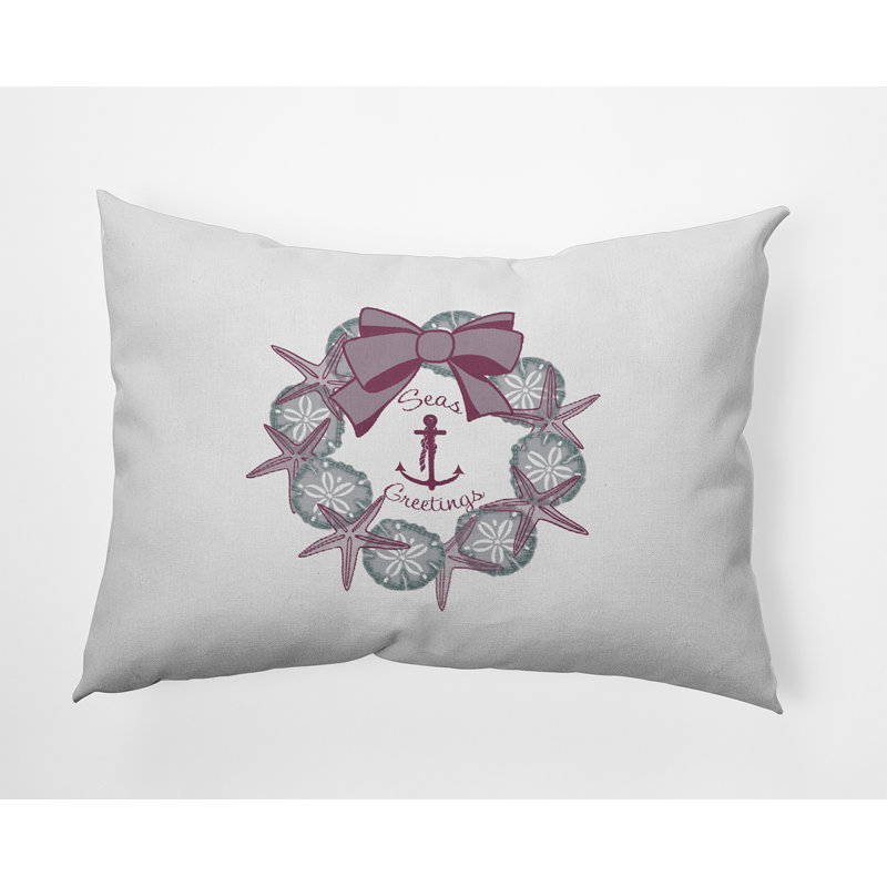 Reversible Throw Pillow, 14" x 20", Rectangular