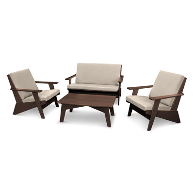 POLYWOOD® Riviera 4-Person Patio Seating Group