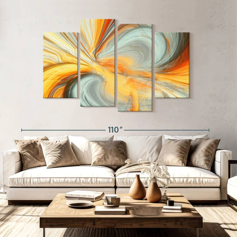 Avery Fluid Dynamic Abstract, 54" H x 84" W