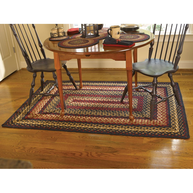 Papke Cotton Indoor Rug, Rectangle 4' x 6'