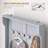 HOMCOM 38" 3-In-1 Entryway Hall Tree With Storage Bench, Coat Rack With Four Hooks And Shoe Storage, Gray-1855661340