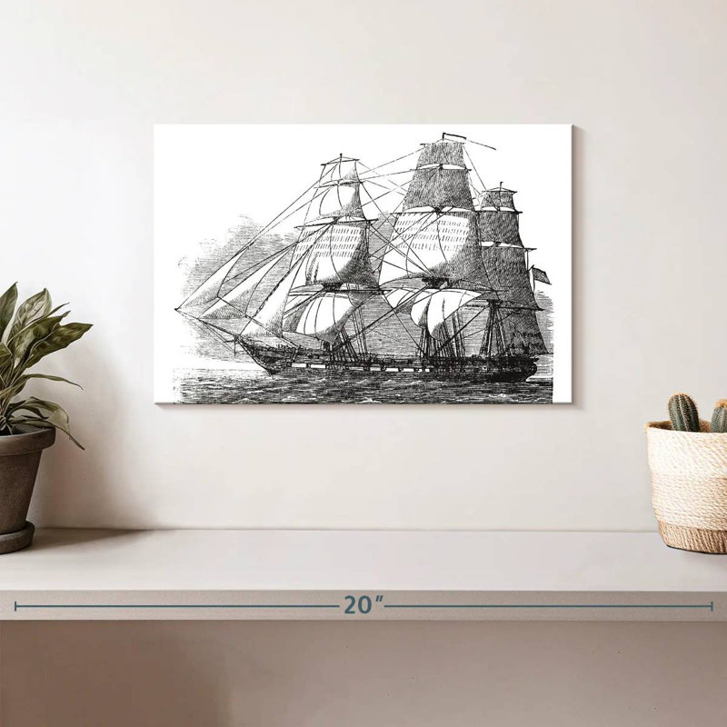 Aletra USS Constitution, H 8 po x l 12 po