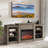  Bonhill 65.93'' Entertainment Center W/ Storage Credenza with Electric Fireplace-1080321713