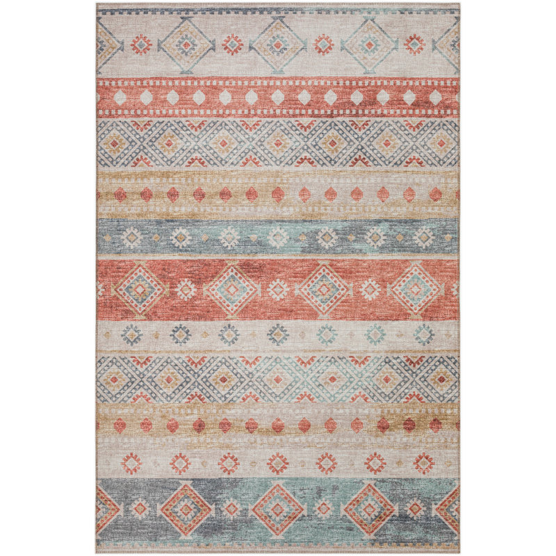 Jerrell Chenille Washable Moroccan Rug, Rectangle 8' x 10'