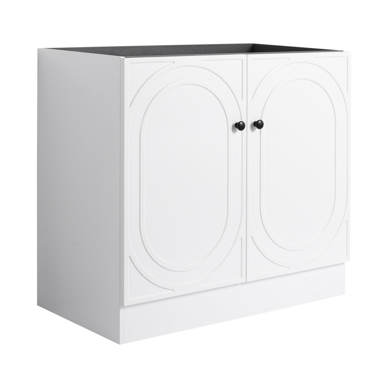 Meuble-lavabo autoportant Brycen, Blanc