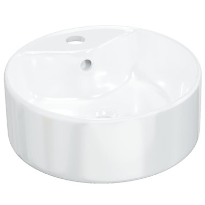Belfry Bathroom Cavan Ceramic Round Sink with Overflow