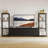88.9" TV Stand for 75 Inch TV, Entertainment Center with Fabric Drawers & 4 Tier Open Shelves for Living Room-1126418882