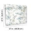 Blossom Fling Floral Metallic Wallpaper Roll-1065004964