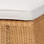 Repose-pieds rectangulaire en rotin tressé à la main avec coussin Colindres, H 17,91 po x l 45,79 po x P 22,45 po