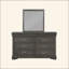 Miroir gris foncé