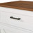 39.3" Farmhouse Kitchen Island With Drop Leaf, Kitchen Storage Island With Open Side Rack, One Drawer, Towel Rack, Rolling Kitchen Cart With Lockable Wheels For Lawn Garden-1626911409