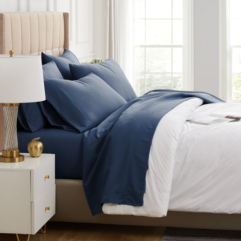 Ensemble de draps Essentials Deep Southens par Southshore Fine Linens, Blanc, Grand