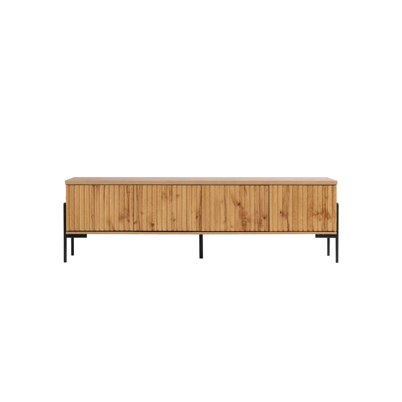 Fellsburg 175cm Sideboard, Oak/Black
