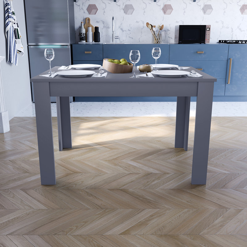 Iriemi Dining Table, Grey, 74cm H x 117cm L x 76.5cm W