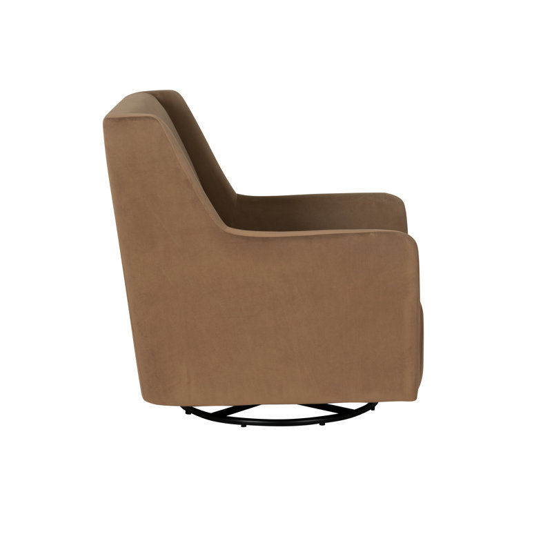 Senna Swivel Brown Rocker Chair