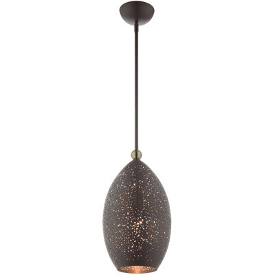 Luminaire suspendu géométrique à 1 lumière Carmella