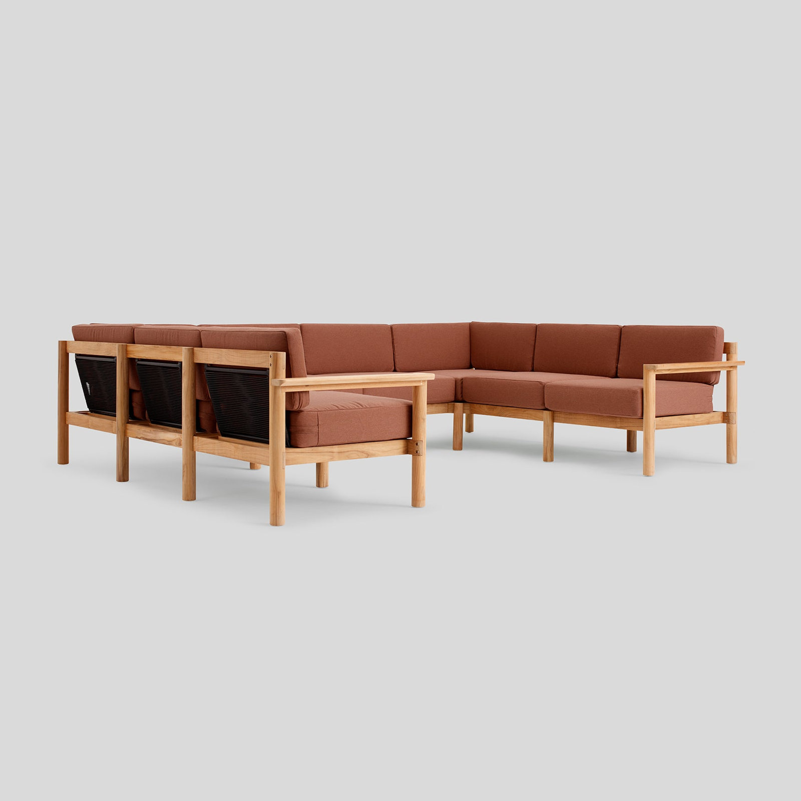 Haven 116" Sunbrella® Patio Sectional, Sunbrella Rust, 8