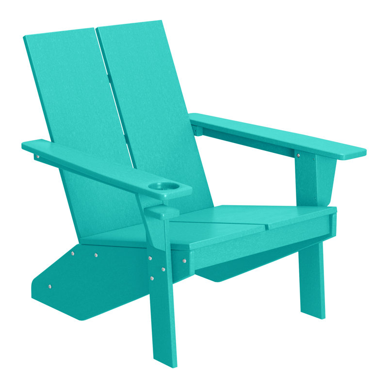 Chaise Adirondack moderne en poly, Turquoise