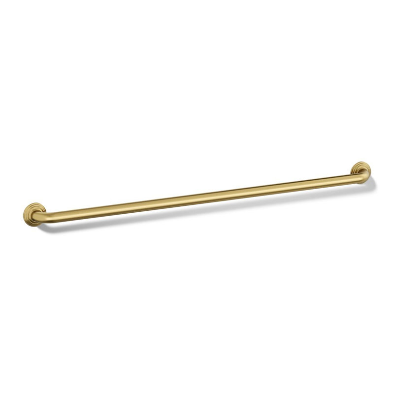 Traditional Grab Bar, 42"W, Vibrant Brushed Moderne Brass