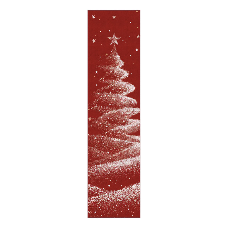 Loly Christmas Area Rug Washable Rug With Non-Slip, Runner 2' x 6'