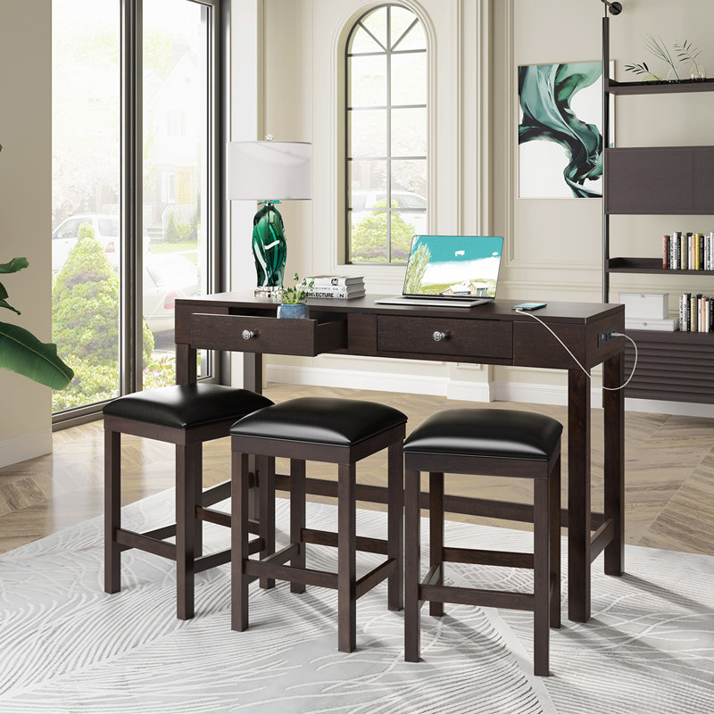 Ensemble de console et tabouret 58 po