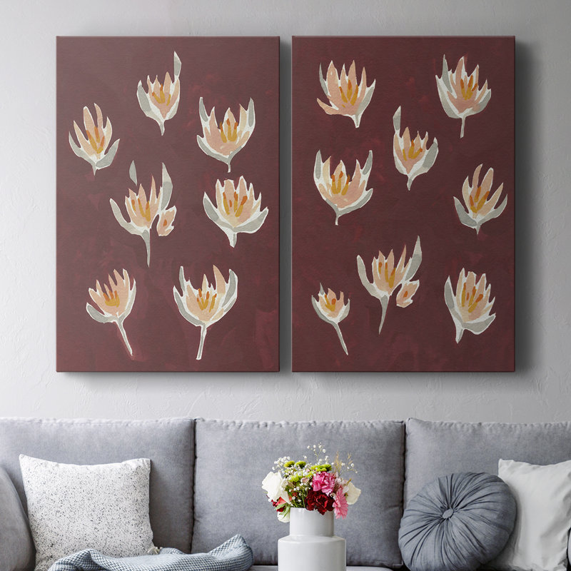Toile tendue rose I-Premium Gallery Potpourri rose - prête à être accrochée, H 27 po x l 18 po