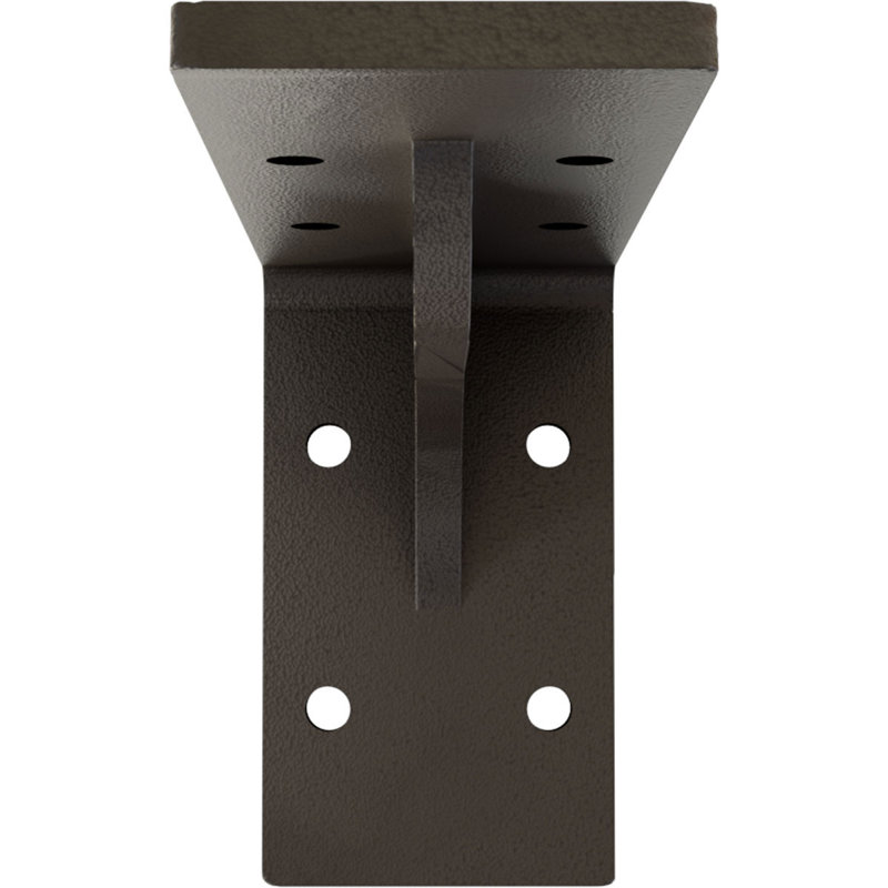 Support en acier Embrey, H 3,75 po x l 2 po x P 6 po, Bronze foncé martelé