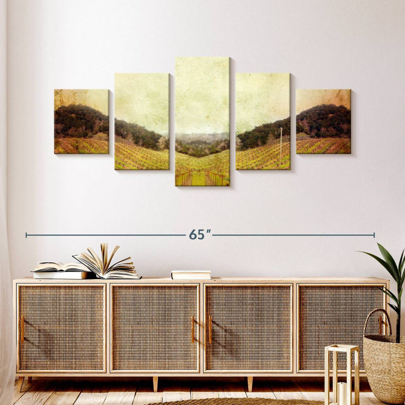 Napa Vineyard Landscape, H 24 po x l 55 po
