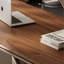 Bureau rectangulaire en bois manufacturé brun noisette-1453675540-1453675626