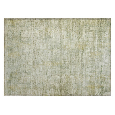 Machine Washable Indoor/Outdoor Xhevrie Beige Rug